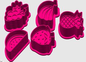 Ejetor FRUTA MORANGO, ABACAXI,UVA,BANANA,MELANCIA Modelador Doce Marcador Brigadeiro Massas Molde Festas Confeitaria