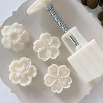 Ejetor Max Flores Doces Massas Biscoitos + 4 Moldes