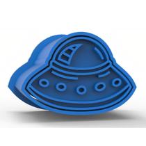 Ejetor Modelador Doces NAVE ALIEN ASTRONAUTA ESPAÇO Brigadeiros Docinhos Massa Biscuit Biscoito Resistente Massinha