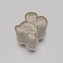 Ejetor Modelador Para Doces PASCOA COELHO 2 Brigadeiros Docinhos Massa Biscuit Biscoito Resistente Massinha Modelar Past