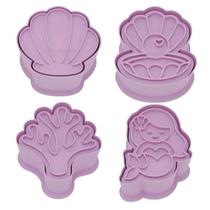 Ejetor Modelador Para Doces PEQUENA SEREIA Brigadeiros Docinhos Massa Biscuit Biscoito Resistente Massinha