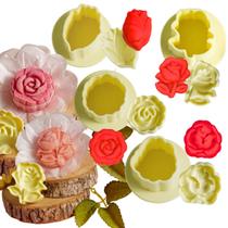 Ejetor Moldes Flor Rosas Kit 4 Estampas Brigadeiro 25g Doces Ejetor Moldes Flor Rosas Kit 4 Estampas Brigadeiro 25g Doces