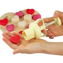 Ejetor Para Doces Molde Coração 25g Cortador 4 Estampas