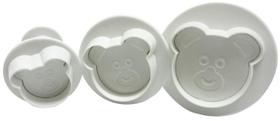 Ejetor urso p/ doces e biscuit 3 pçs - prime chef