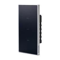 Ekaza Interruptor Inteligente Vênus Soft Touch 3 Botões Wifi Cor Preto