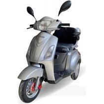 EKO-10 PRO Duos Triciclo Elétrico 1000W Lítio Prata - Não precisa de CNH