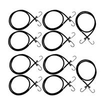 Elástico Aranha Corda Extensor 0,80 Cm Gancho Metal 10 Pçs