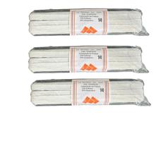 Elástico chato N14- 0.7mm branco de 10 metros-Kit 3un
