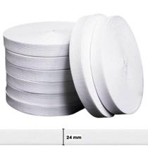 Elástico Chato Zanotti Savana 25 - 24mm - 25m - Branco Elástico Chato Zanotti Savana 25 - 24mm - 25m - Branco