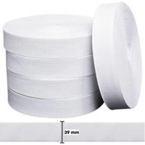 Elástico Chato Zanotti Savana 40 - 39mm - 25m - Branco Elástico Chato Zanotti Savana 40 - 39mm - 25m - Branco