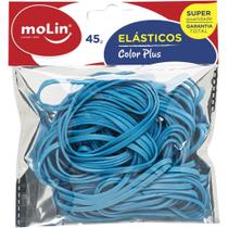 Elastico Colorido Azul 45G. Pacote