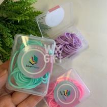 Elástico Colorido Tons Pastéis 10G com Estojo Unidade - Interponte / WX Gift