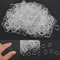 Elástico de Cabelo 300 Unidades Transparente
