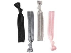 Elástico de Cabelo 4 Unidades Lanossi Hair Ties Silver