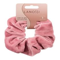 Elastico de cabelo lanossi scrunchie velvet rose