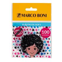 Elástico de Cabelo Soft Preto com 100 Unidades - Marco Boni Elástico de Cabelo Soft Preto com 100 Unidades - Marco Boni