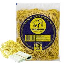 Elástico de Dinheiro Liga Liguinha Amarelo 100g Aprox 120Und
