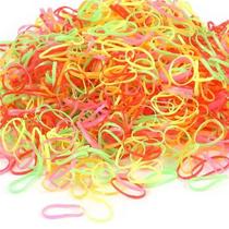 Elástico de Silicone Cabelo 3cm Multicor Neon com 500 unidades Elástico de Silicone Cabelo 3cm Multicor Neon com 500 unidades