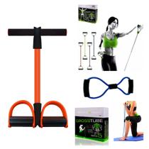 Elástico de Tensão para Exercícios Tube Fit + Cross Tube + Power Tube