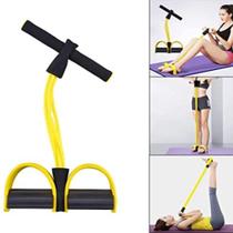 Elastico extensor com apoio multifuncional pull reducer academia ginastica, alongamento e musculação
