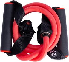 Elástico Extensor de Resistência Média 120cm - Treino Completo em Casa, Academia e Fisioterapia
