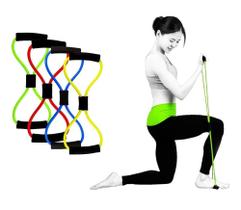 Elástico Extensor Formato Em Oito Tensão Multifuncional Fitness em casa - Mb Fit