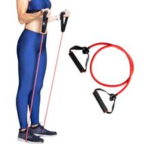 Elástico Extensor Funcional 120cm Intensidade Forte Fortalecimento Muscular, Treino Funcional e Reabilitação Resistente e Confortável