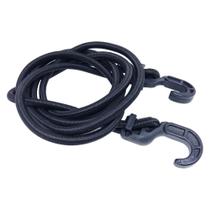 Elástico extensor para bagageiro de 1,5m ajustável com ponta de plástico preto Elástico extensor para bagageiro de 1,5m ajustável com ponta de plástico preto