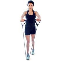 Elástico Extensor Para Braços e Pernas Intensidade Média Cinza exercicio academia