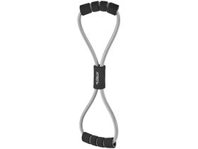 Elástico Extensor Toning Tube Fitness Atrio - com Alça Médio Preto e Cinza