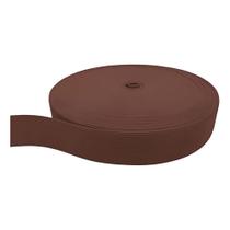 Elástico Grosso 3cm Chato Marrom Liso Marpax rolo com 25m Elástico Grosso 3cm Chato Marrom Liso Marpax rolo com 25m