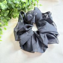 Elástico Laçarote Preto Grande para Amarrar Cabelo