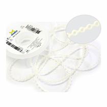 Elastico Ortodontico Corrente Trançada Médio - 1,5m - Branco Renda - Morelli