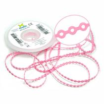 Elastico Ortodontico Corrente Trançada Médio - 1,5m -Rosa Bebe - Morelli