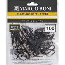 Elástico para Cabelo com 100 unidades Preto Marco Boni