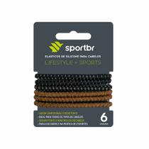 Elástico Para Cabelo de Silicone Emborrachado Mix-SPORTBR