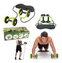 Elástico Para Exercício Musculação Revoflex Xtreme Para Abdominal Rolo Com Roda - DOISIRMAOS