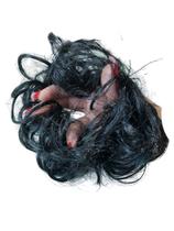 Elástico rabicó com cabelo sintético xuxinha para amarrar