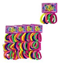 Elástico Rabico Para Cabelo Tipo Meia Pacote Colorido Cítric