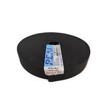 Elástico Real Chato Preto Rolo com 25 metros Elástico Real Chato Preto Rolo com 25 metros