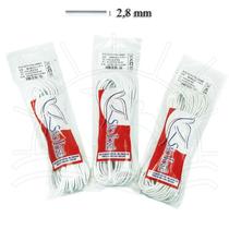 Elástico Roliço Branco 15R (2,8mm) - 10 Metros