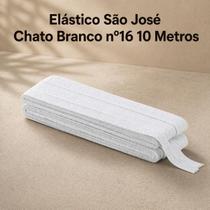 Elástico São José Chato Branco nº16 10 Metros
