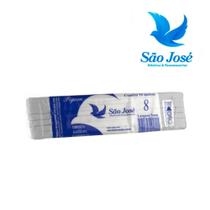 Elastico sao jose n08 pct branco c/10 5mm algodao 08ppt10-001