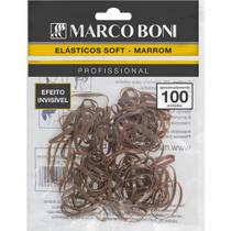 Elastico soft marrom para pénteados 100 un marco boni Elastico soft marrom para pénteados 100 un marco boni