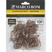 Elastico soft marrom para pénteados 100 un marco boni Elastico soft marrom para pénteados 100 un marco boni