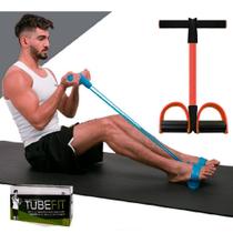 Elástico Tensão Multifuncional TubeFit 4 em 1 - Vermelho