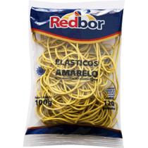 Elásticos amarelo Redbor que contém 120 unidades