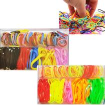 Elásticos Cabelo de Silicone Liguinha Elastiquinho Grande Cartela -