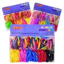 Elásticos Cabelo de Silicone Liguinha Elastiquinho Grande Cartela - Elásticos Cabelo de Silicone Liguinha Elastiquinho Grande Cartela -