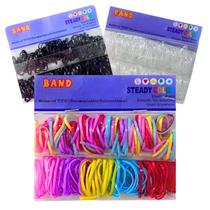 Elásticos Cabelo de Silicone Liguinha Elastiquinho Grande Cartela -